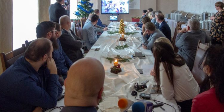 Świąteczne spotkanie płockich mediów z prezydentem