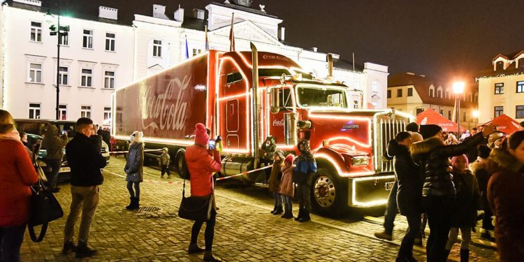 Świąteczna ciężarówka gościła w Płocku