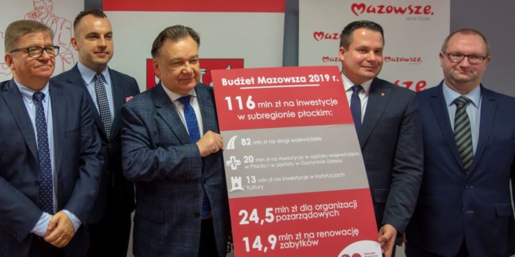 116 milionów złotych dla Płocka i regionu