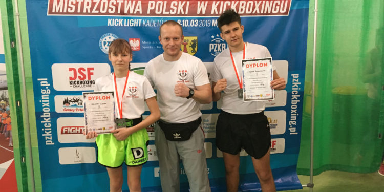 Płock ma dwoje młodych wicemistrzów Polski w kickboxingu