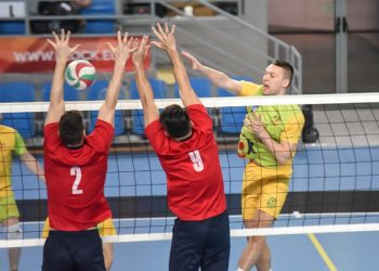 Straż pożarna w Orlen Arenie. Grali w siatkówkę