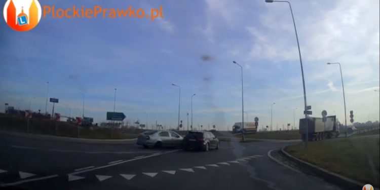 Zdarzenie na rondzie w ul. Otolińskiej. Kto zawinił? [FILM]