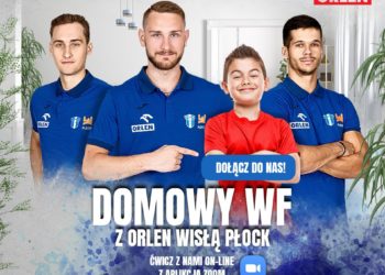 Szczypiorniści Wisły Płock prowadzą lekcje w-f z uczniami. Online