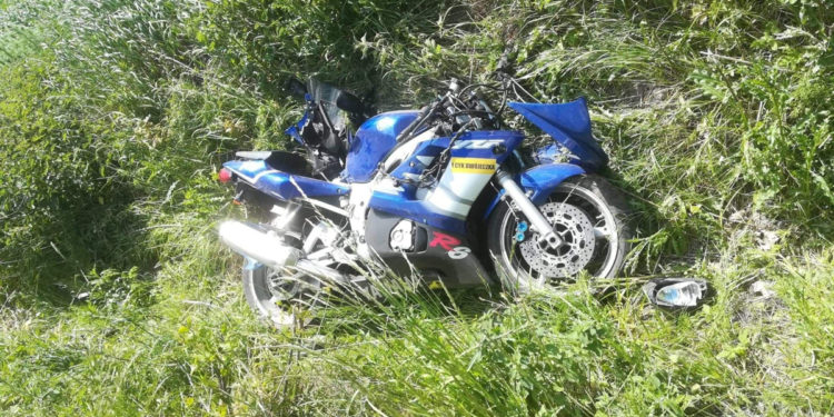 Znów wypadek motocyklisty. Jechał bez uprawnień