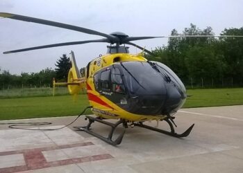O włos od tragedii w Płocku. Ktoś celował laserem w załogę śmigłowca LPR [AKTUALIZACJA]
