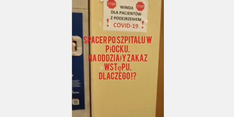 Nagrał film w płockim szpitalu. „Naruszył wszelkie obowiązujące przepisy” [FILM]