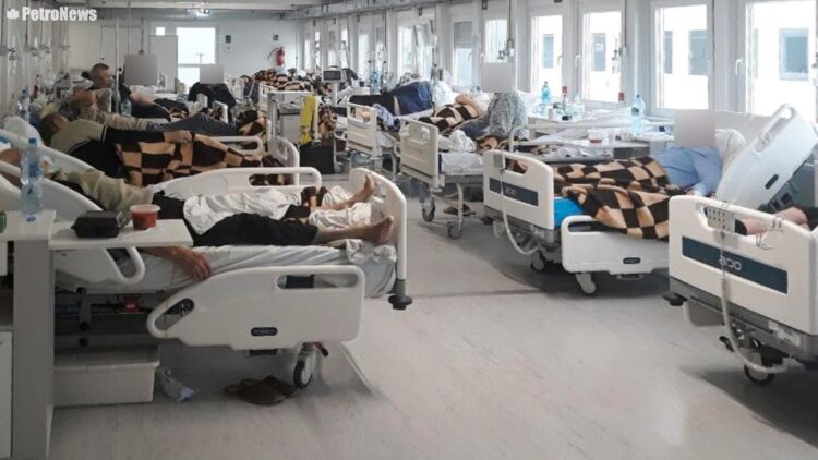 Szpital tymczasowy w Płocku, zdjęcie wykonane przez czytelniczkę 26.03.2021
