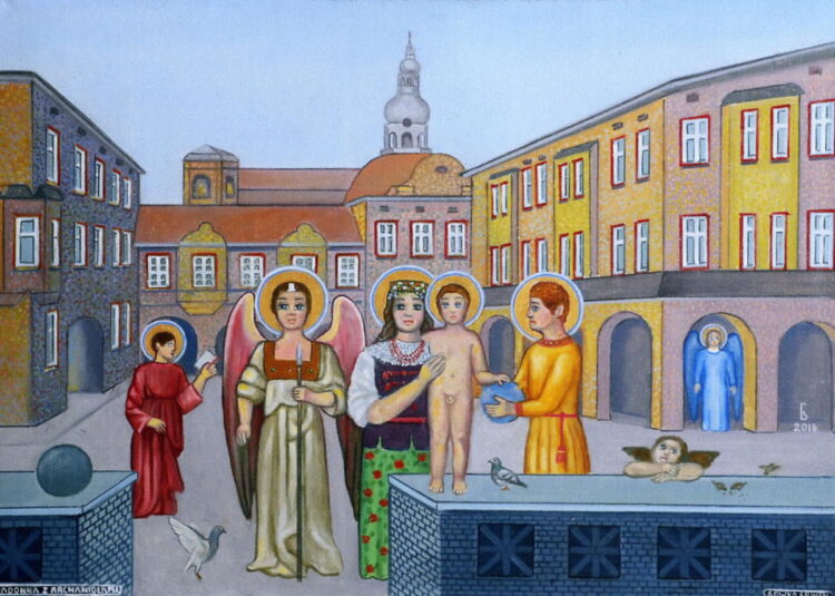 Erwin Sówka - Madonna z Archaniołami, 2016