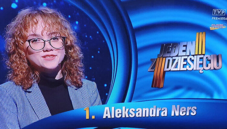 Kadr programu "Jeden z dziesięciu"