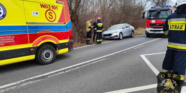 Potrącenie na DW 555. Dziecko trafiło do szpitala