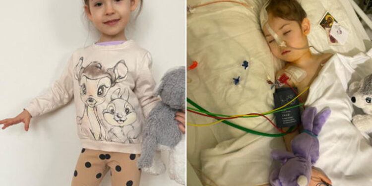 Czterolatka z Łącka walczy z nowotworem złośliwym mózgu