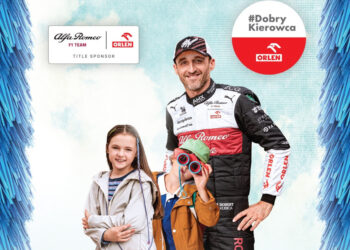 Robert Kubica wraz z młodymi pomocnikami ma apel do kierowców