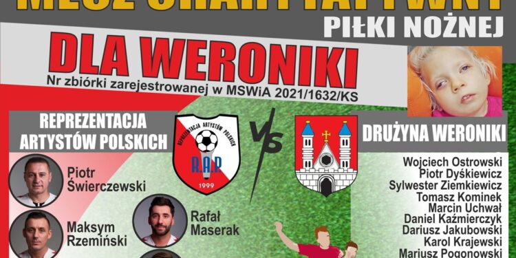 Wyjątkowy mecz dla Weroniki. W drużynie m.in. Maserak, Majdan czy Mroczek, komentuje Dariusz Szpakowski