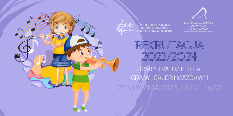 Młodzi muzycy zagrają w płockiej galerii handlowej. Przyszli uczniowie mogą sprawdzić swoje umiejętności