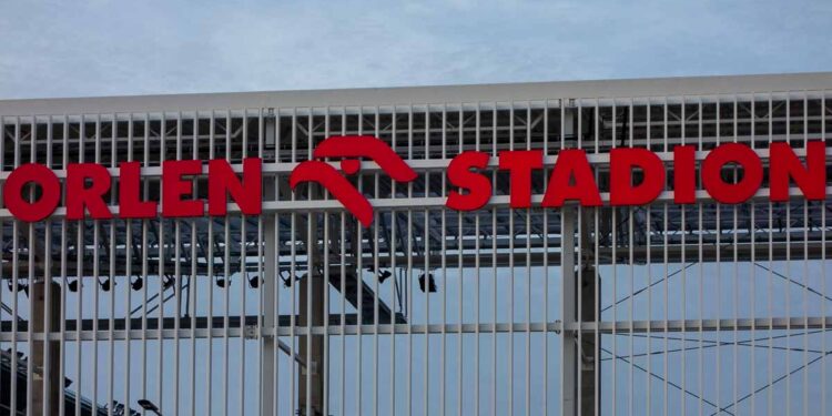 Nowy stadion już z logo Wisły Płock i PKN ORLEN [FILM, ZDJĘCIA]