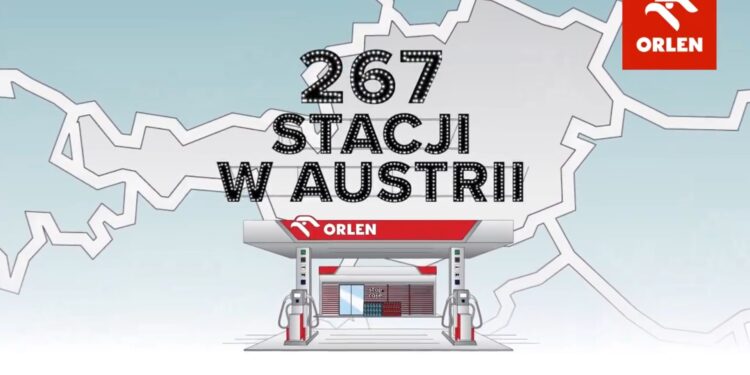 Stacje paliw w Austrii z logo ORLENU
