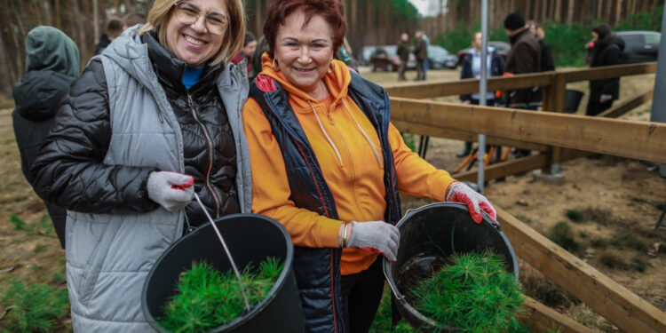 Akcja sadzenia drzew w powiecie płockim. Posadzono ok. 3 tys. sadzonek!