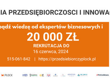 Przedłużona rekrutacja i nowe terminy Płockiej Akademii Przedsiębiorczości i Innowacyjności