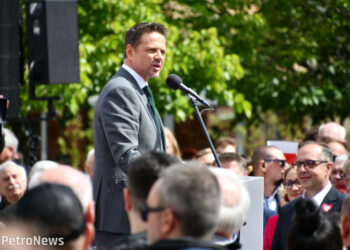 Rafał Trzaskowski na finiszu kampanii prezydenckiej w Płocku [FILM, FOTO]