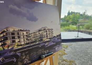 Apartamenty, basen, restauracje i domki na wodzie. Nowa inwestycja na Radziwiu [FILM, FOTO]