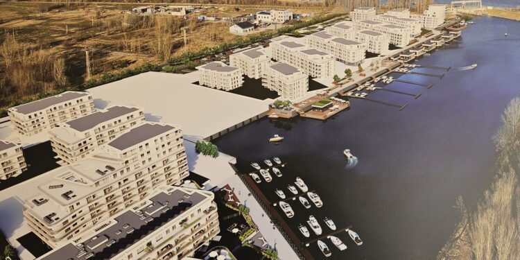 Apartamenty, basen, restauracje i domki na wodzie. Nowa inwestycja na Radziwiu [FILM, FOTO]