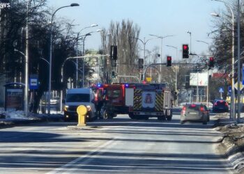 Zderzenie auta w Płocku. Jaka przyczyna?