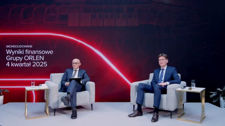 zrzut z zapisu konferencji prasowej ORLEN