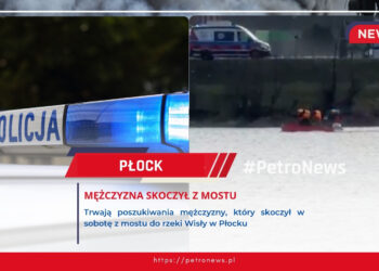 Mężczyzna skoczył z mostu. Trwają poszukiwania [FILM]