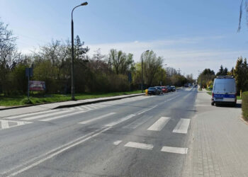 Potrącenie pieszego na przejściu