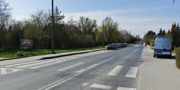 Potrącenie pieszego na przejściu