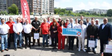 Czarne punkty wodne oznaczone