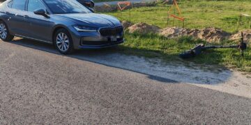 Dwie nastolatki na jednej hulajnodze. Obie trafiły do szpitala