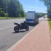 Zderzenie motocyklisty z osobówką. Ranna jedna osoba