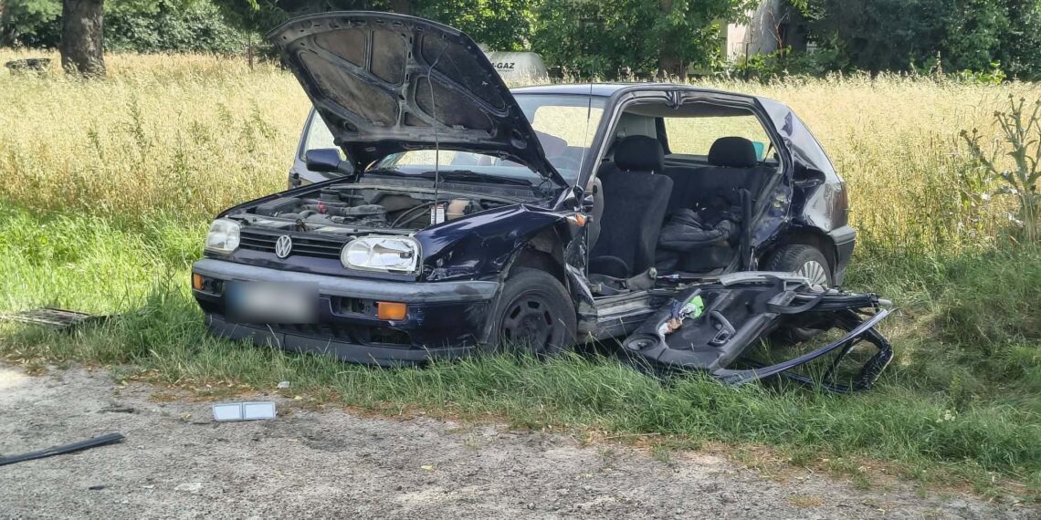 Wypadek i korki na wylotówce z Płocka. Jedna osoba ranna